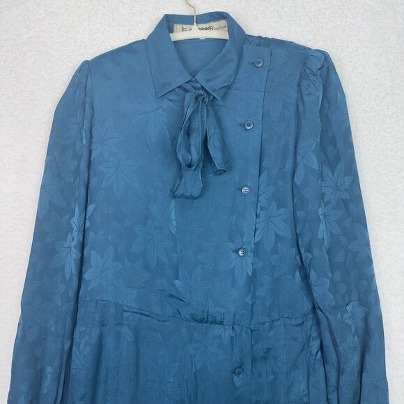 Jean-Louis Scherrer Boutique Paris 100% Silk Jacquard Dress FR 36 US 4 Vintage - Picture 5 of 12